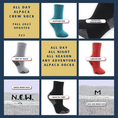 All Day Alpaca Crew Socks