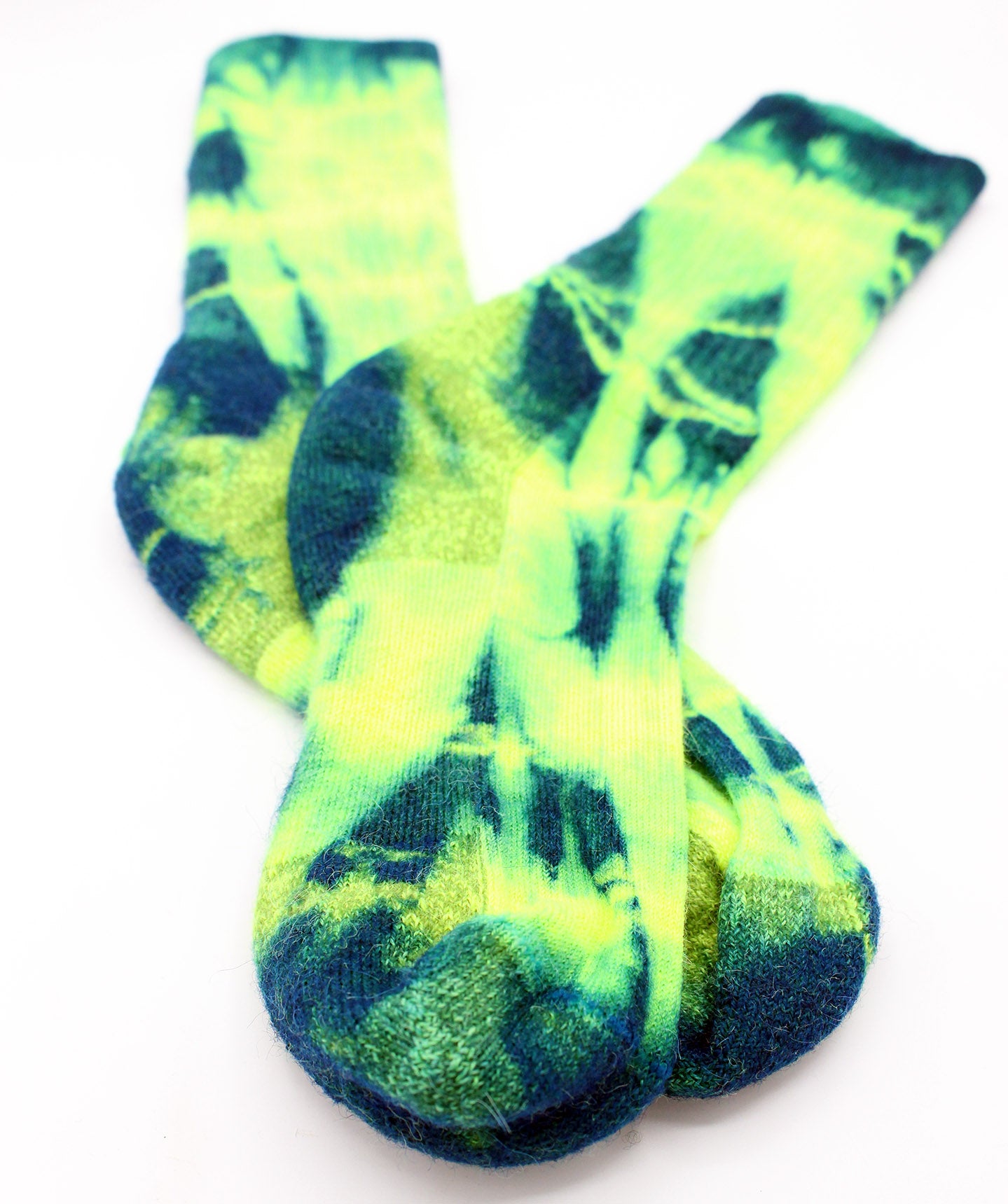 Tie-Dye Alpaca Socks - Crew - Hand Dyed